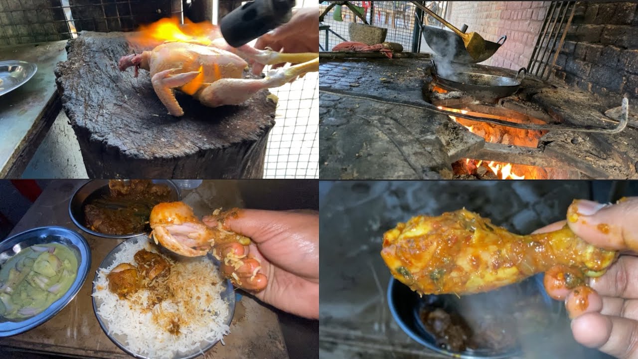 Village style chulhe wala chicken 🐓 Jammu katal batal | streetfood India | street food Jammu #food