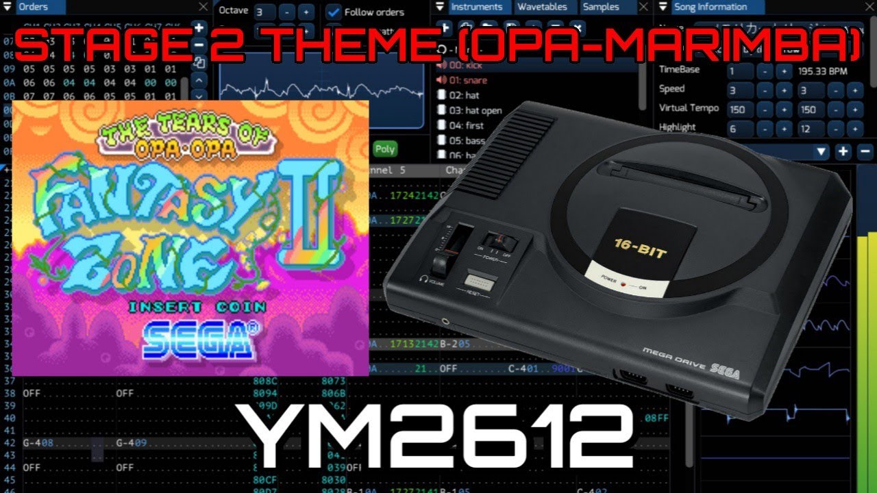 [Furnace] Fantasy Zone II DX Opa-Marimba MegaDrive Remix [YM2612]