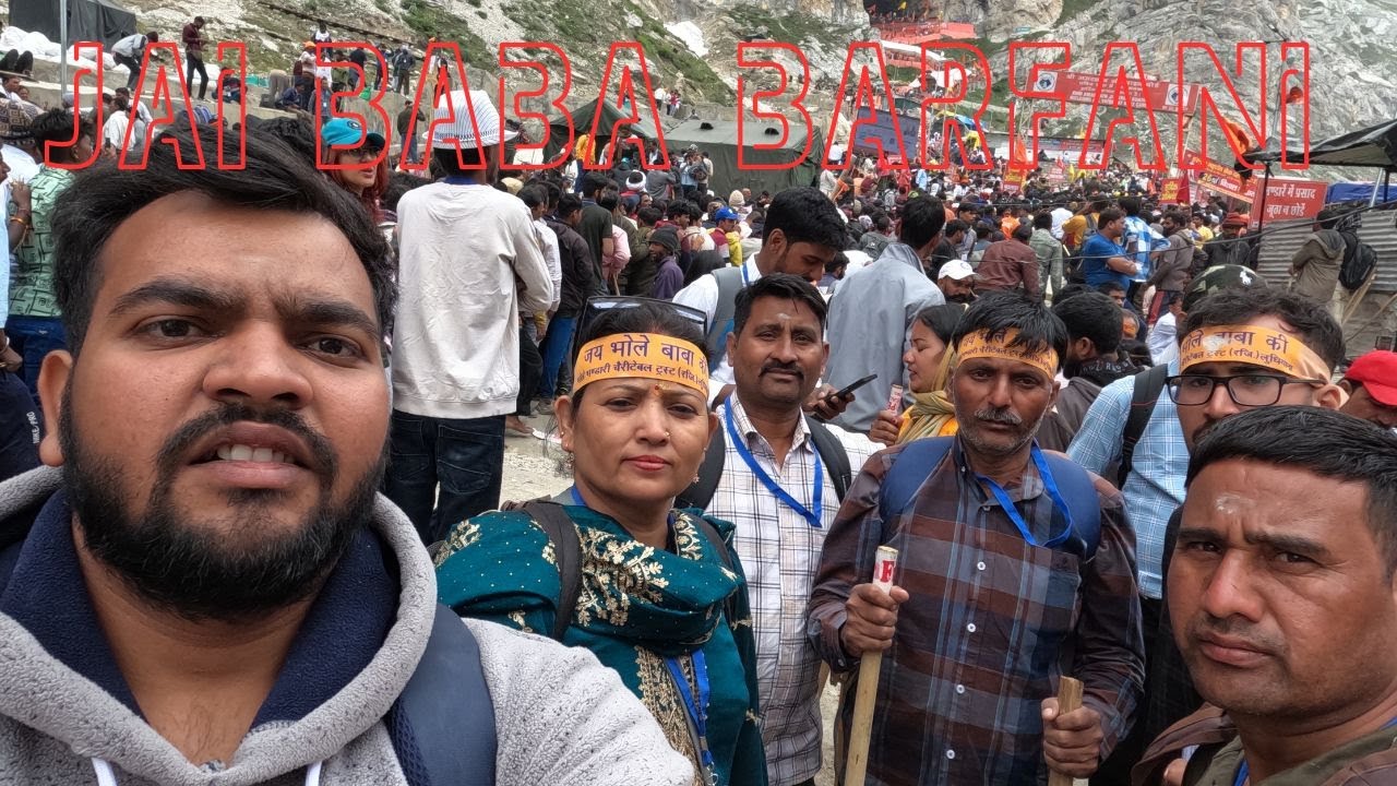 Amarnath Yatra Part 6 | EXTREME Pilgrimage: Freezing Cold River Bath & Amarnath Cave Darshan Trek |