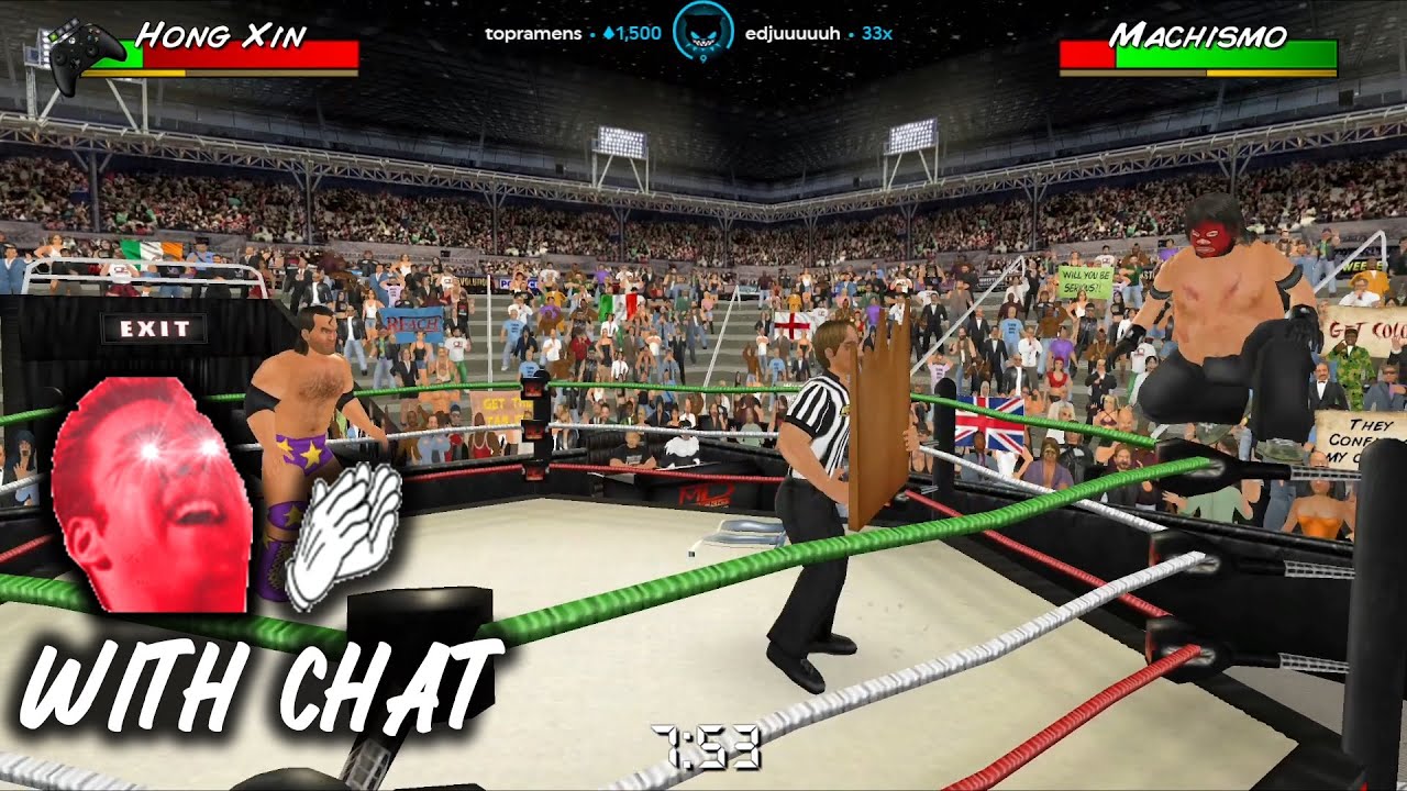Lirik plays Wrestling Empire