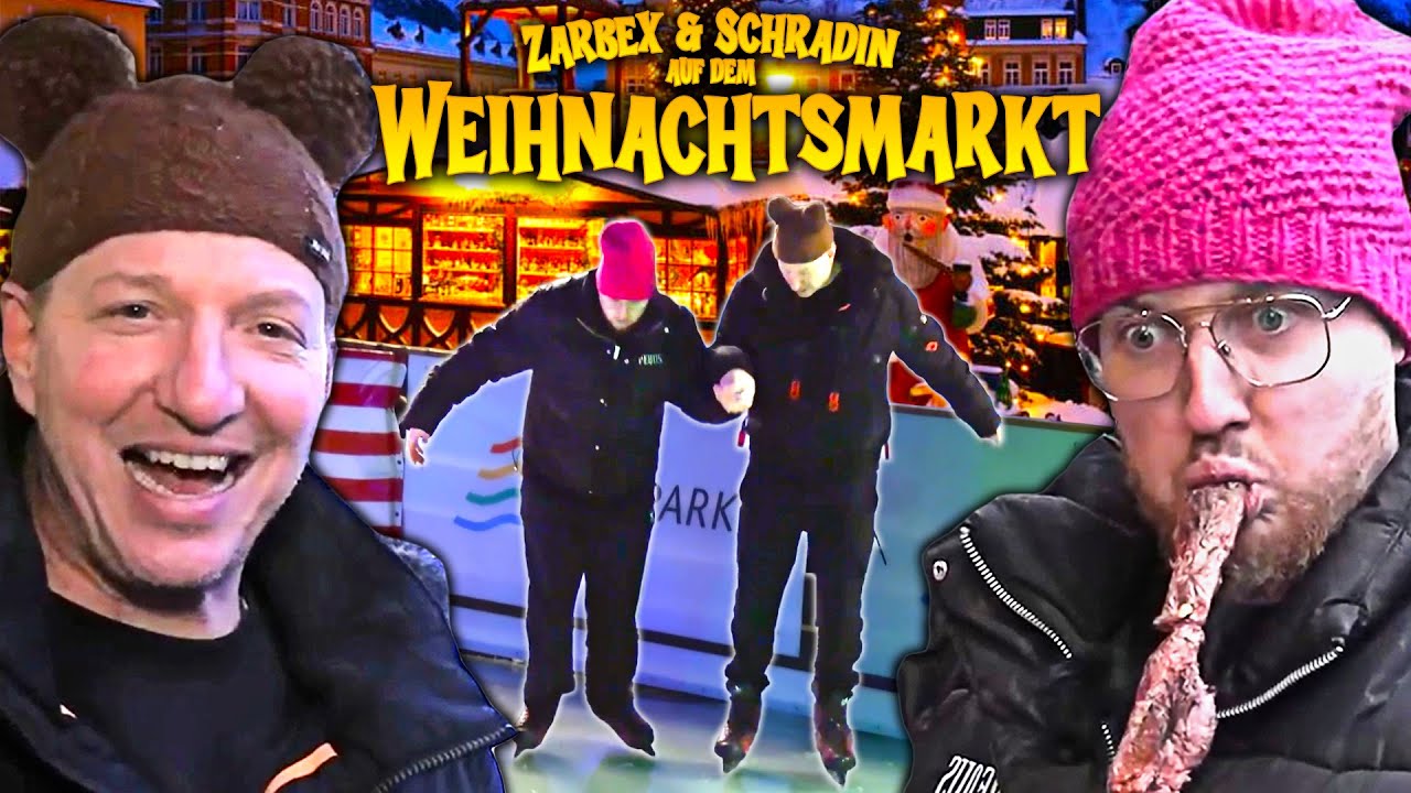 ERSTES MAL EISLAUFEN⛸️ + GLÜHWEIN = CRASHOUT🤪🤣| ZARBEX und SCHRADIN auf dem WEIHNACHTSMARKT🎄