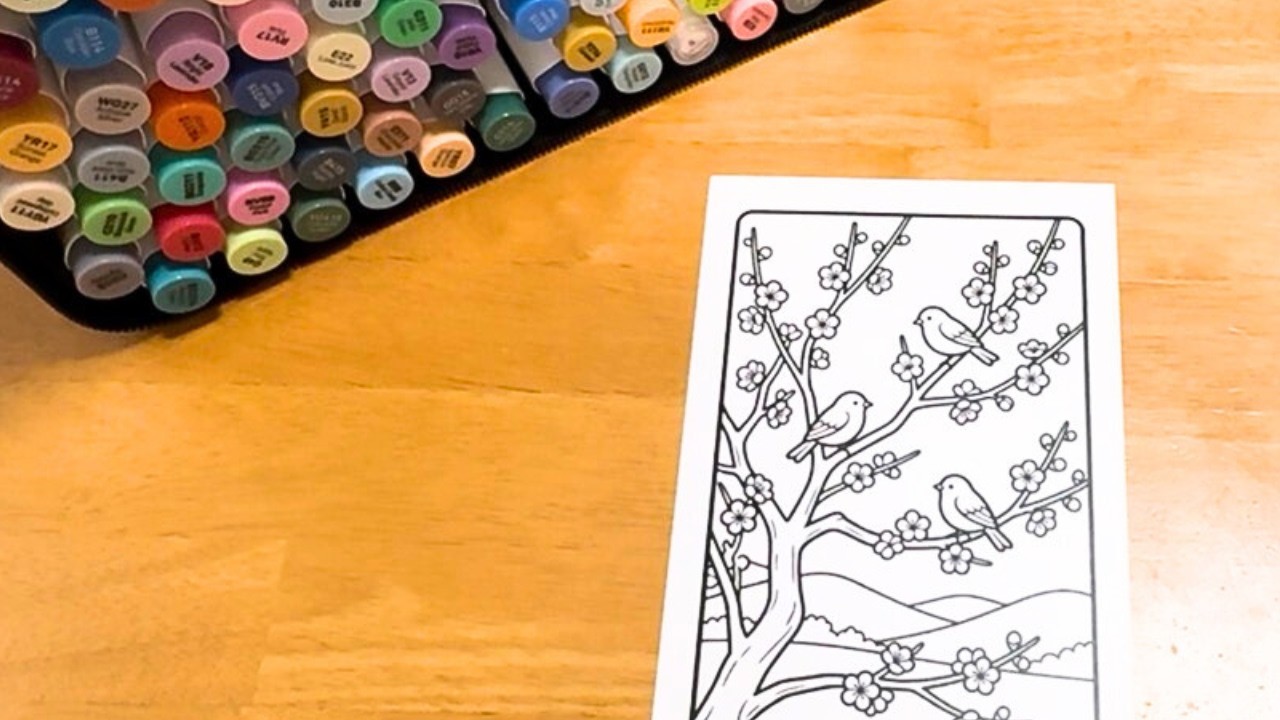 Starting my Japanese cozy coloring journey 🍵 | relaxing ASMR