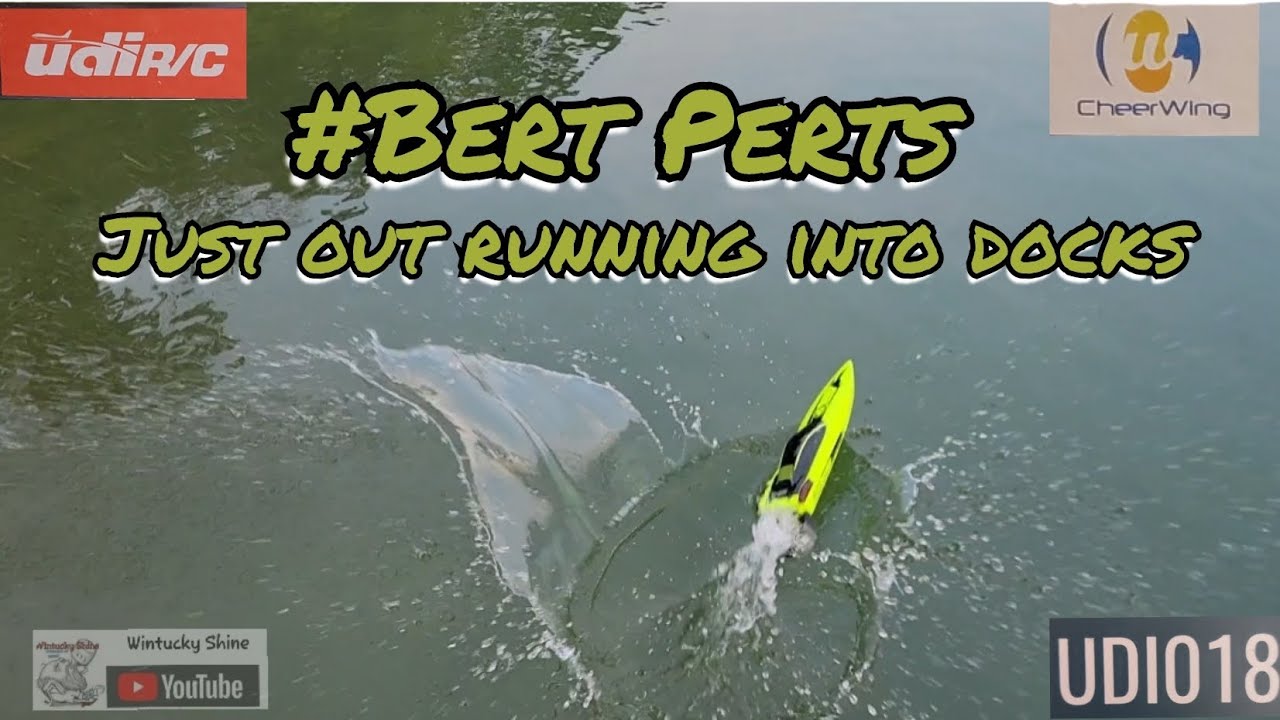 #Bert Perts  the UDIRC /Cheer Wing UDI018  full speed into the dock TWICE!