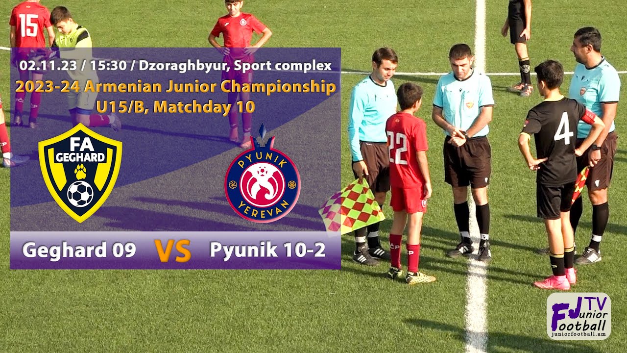 Geghard 09 (0-9) Pyunik 10-2 (02.11.23) 2023-24 AJC U15/B, Matchday 10