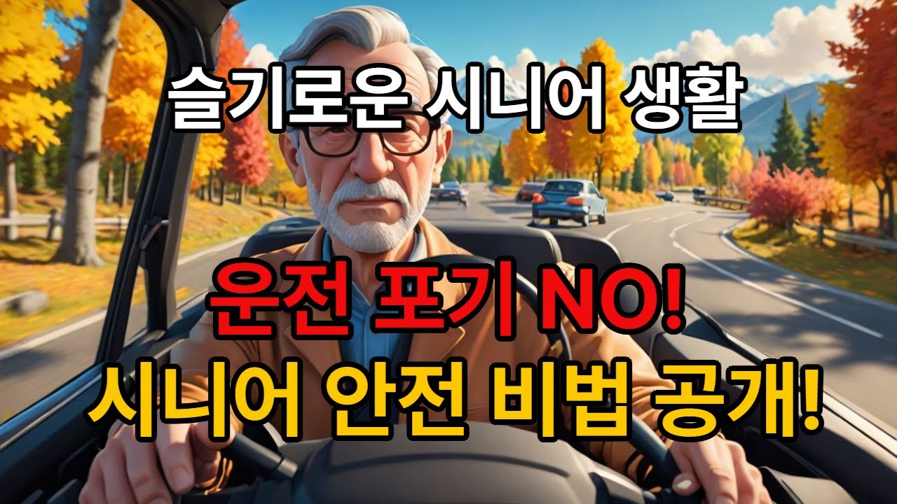 사회문제, 운전포기 NO! 시니어 안전운전 비법 공개