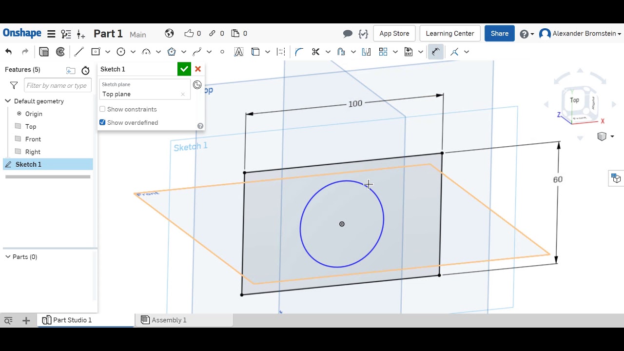 3D-проектирование в OnShape. Знакомство и первая модель