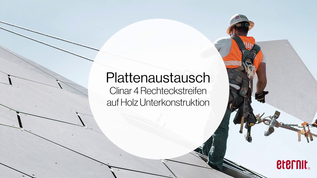 Plattentausch - Swisspearl Clinar auf Holz Reparatur
