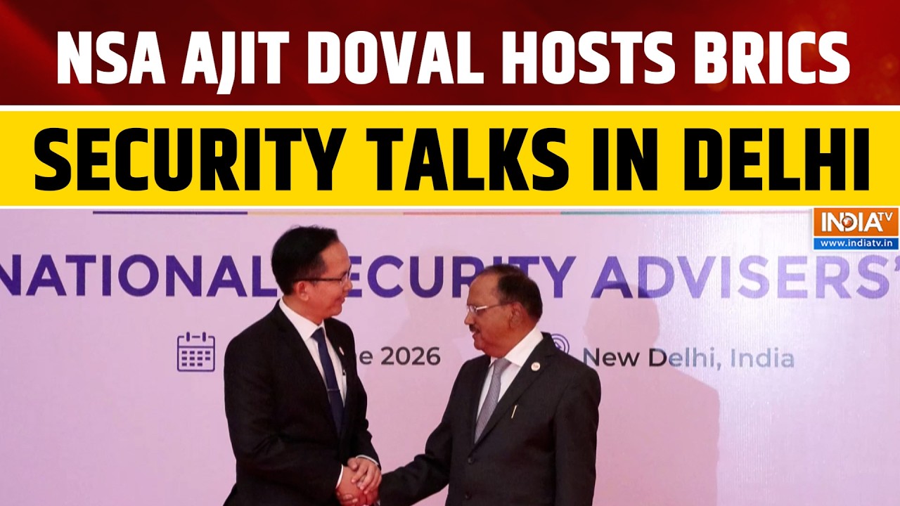 NSA Ajit Doval Welcomes Leaders at 16th BRICS NSAs Meeting in New Delhi | India TV English