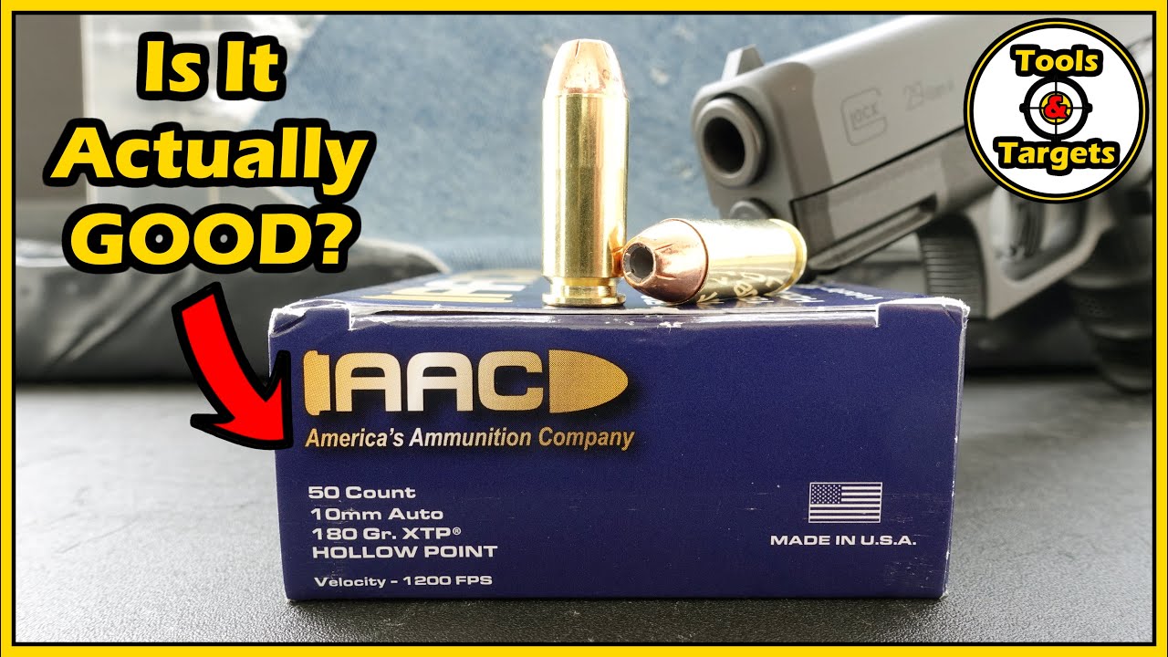 GOOD Budget 10mm AMMO?....AAC 180 Grain XTP Self-Defense Ammo Ballistic Gel Test!