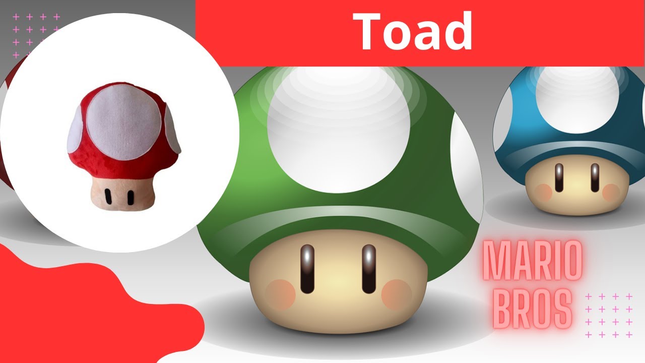SUPER MARIO BROS La Película - COJINES - MUNDO MARIO BROS - Hongo🍄Toad 🍄 -como Hacer un Cojín