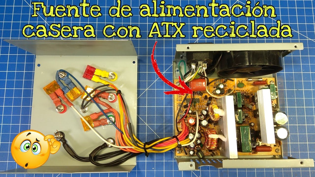 FUENTE DE ALIMENTACIÓN CASERA CON ATX RECICLADA