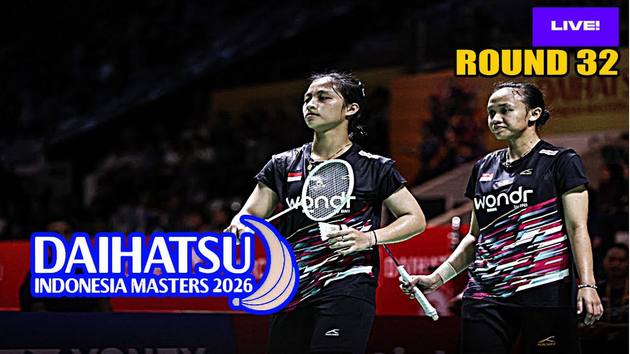 🔴LIVE R32 - Siti Sarah AZZAHRA/Az Zahra RAMADHANI vs Natasja/Amalie KUDSK - Indonesia Masters 2026