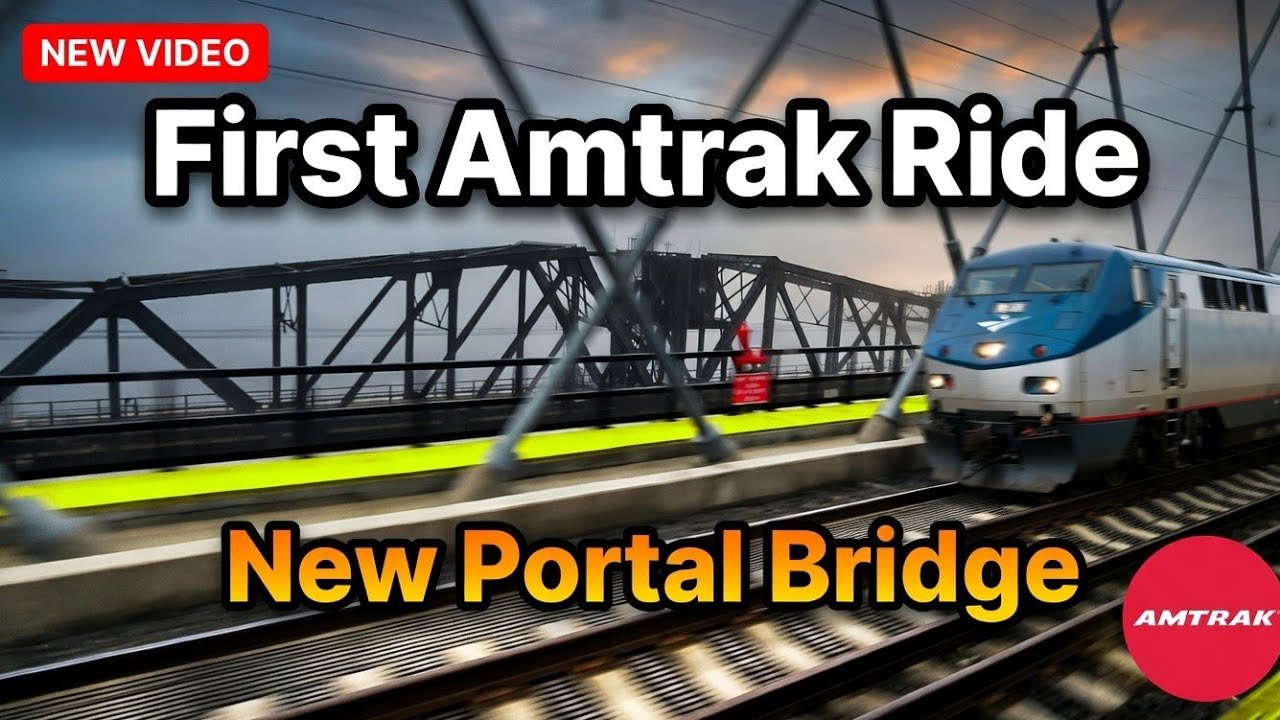 New Portal Bridge Open Today ‼️Amtrak Ride