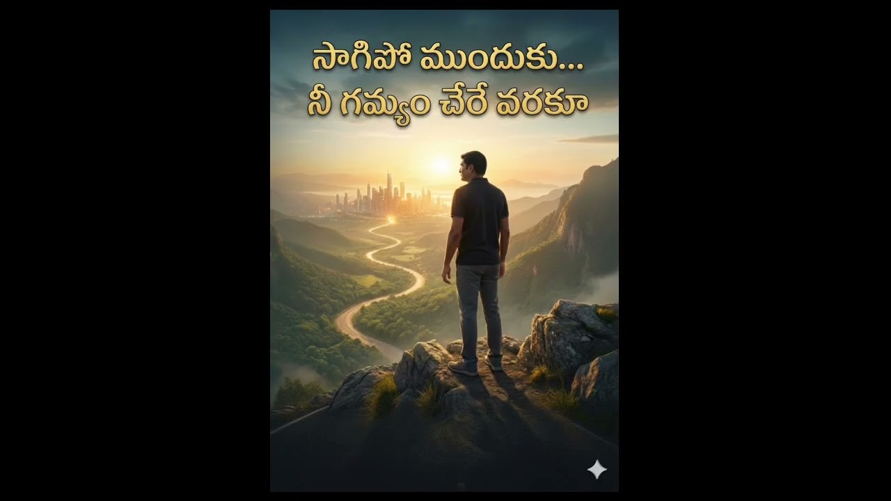 సాగిపో ముందుకు… నీ గమ్యం చేరే వరకూ - Keep Moving Forward