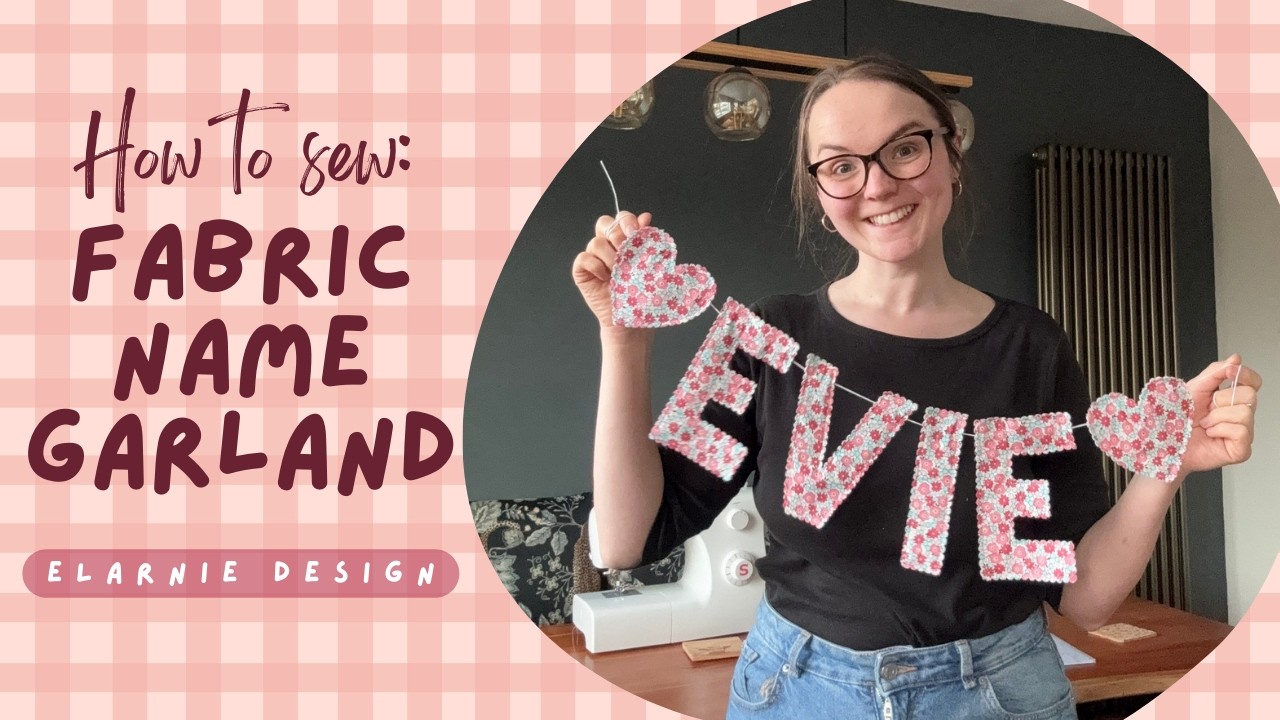 How to Sew a Fabric Name Banner | Easy Beginner Tutorial