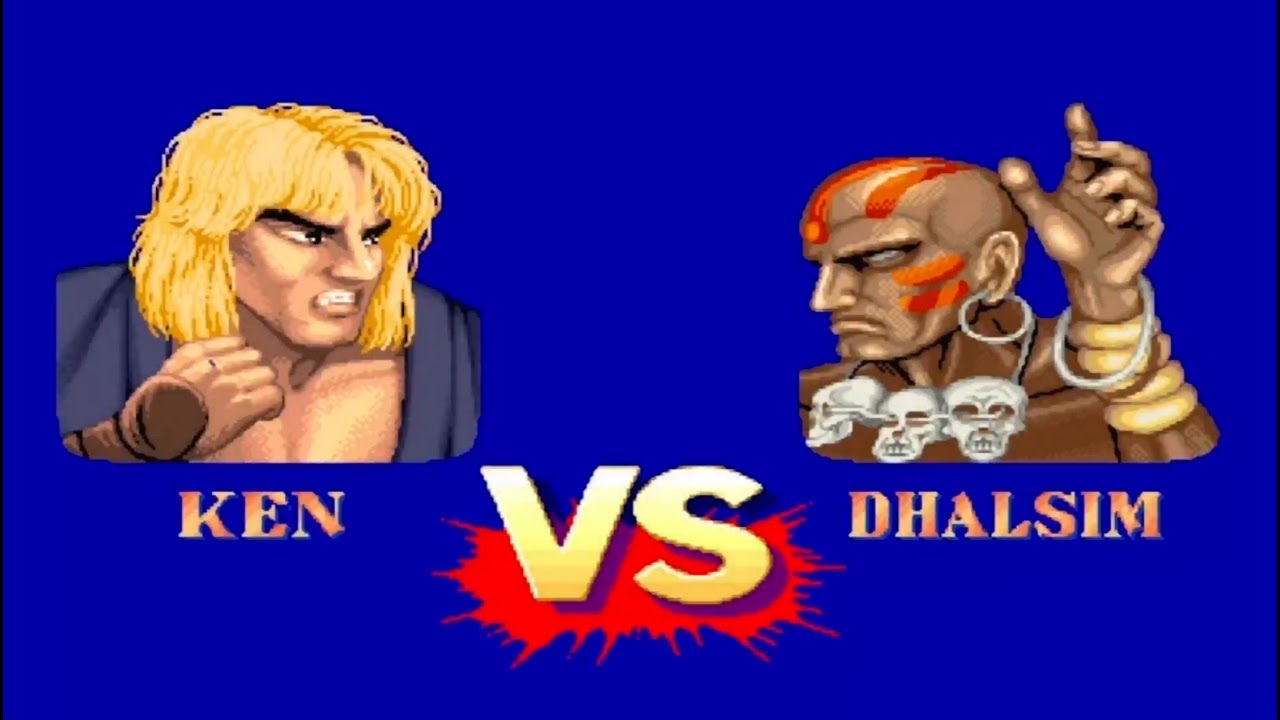Ken Vs Dhalsim - Sf2 Champion Edition