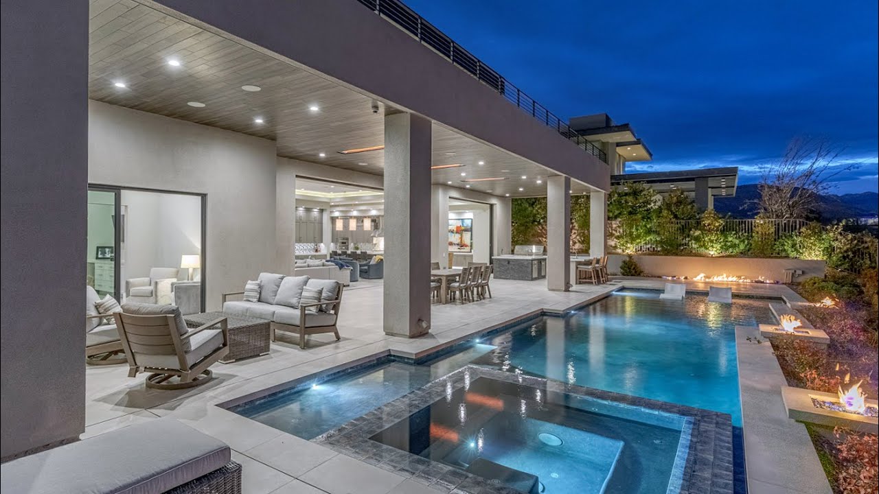 $5.335 Million Dollar Mansion | Mountain, Golf, and Las Vegas Strip Views | 8 Sun Glow Lane