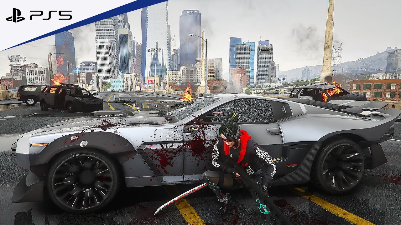 Los Santos 2077: GTA 5 Ultimate Graphics Mod With Ray Tracing & Cyberpunk Mod Gameplay!