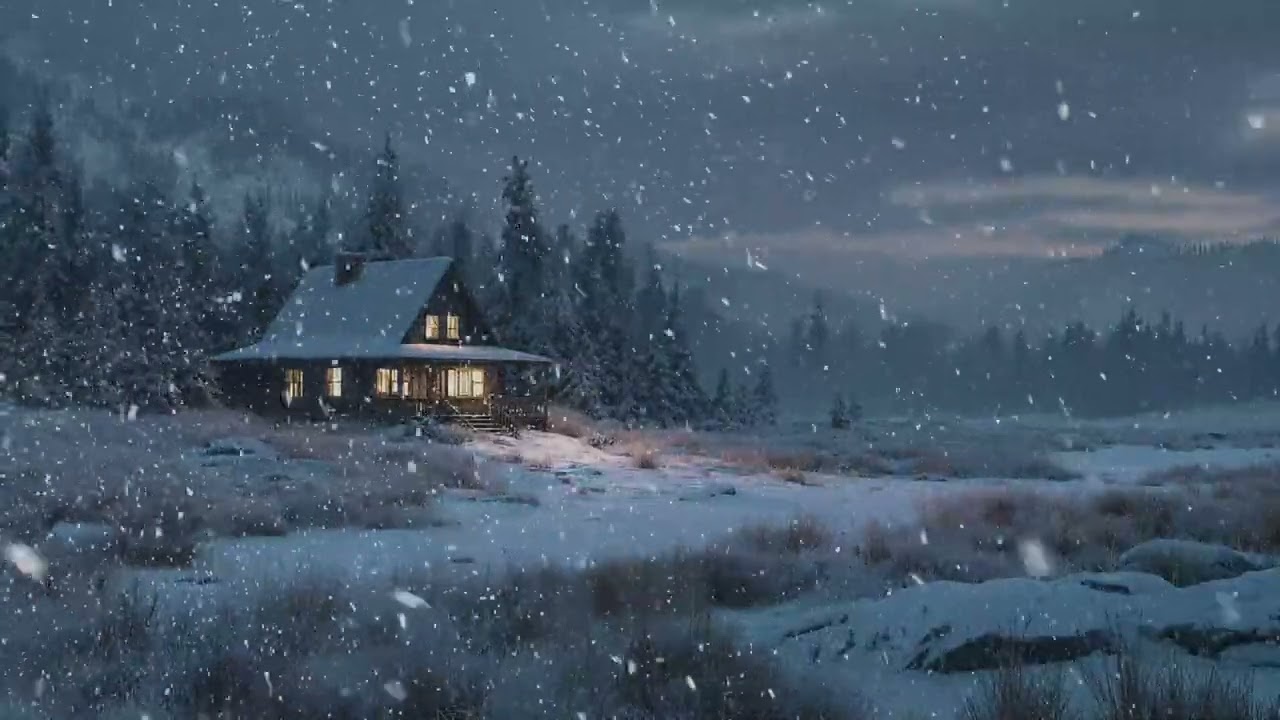 4K Extreme Blizzard in the High Mountains — Heavy Snowstorm Ambience for Deep Sleep