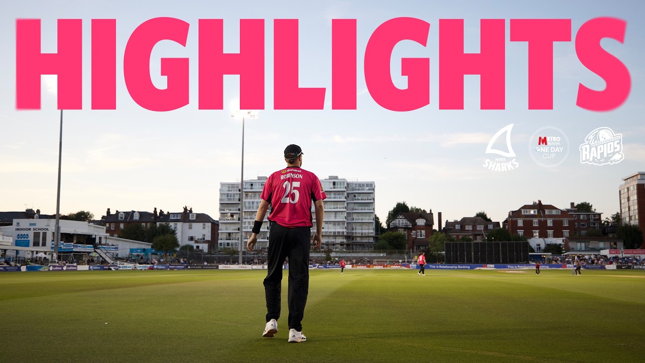 Sussex Sharks против Worcestershire Rapids | Metro Bank One Day Cup | Лучшие моменты