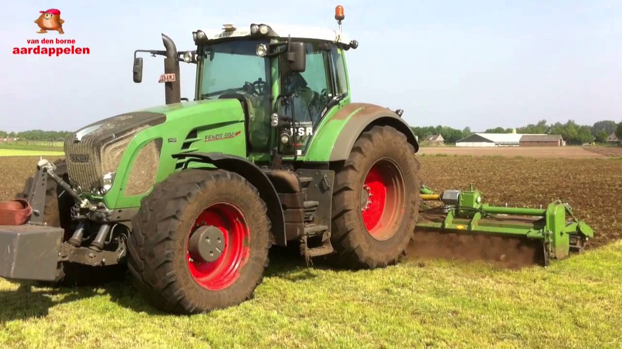 Grasland frezen met Celli (6 meter) en Fendt 936 Vario