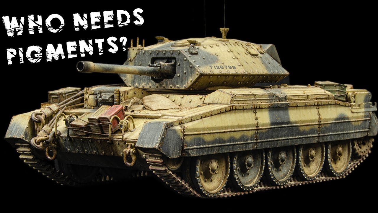 Legit Desert Weathering With Enamels (No Pigments) | Crusader Mk 3 | Tamiya 1/48