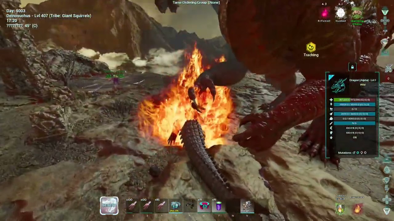 Official PvE Alpha Dragon vs Deinosuchus