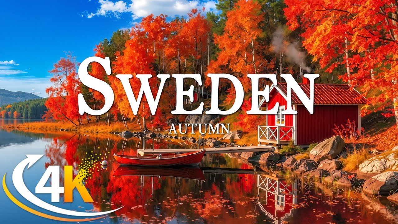 🍂 Autumn in Sweden 4K | Golden Forests, Peaceful Lakes & Scenic Nature Relaxation Film