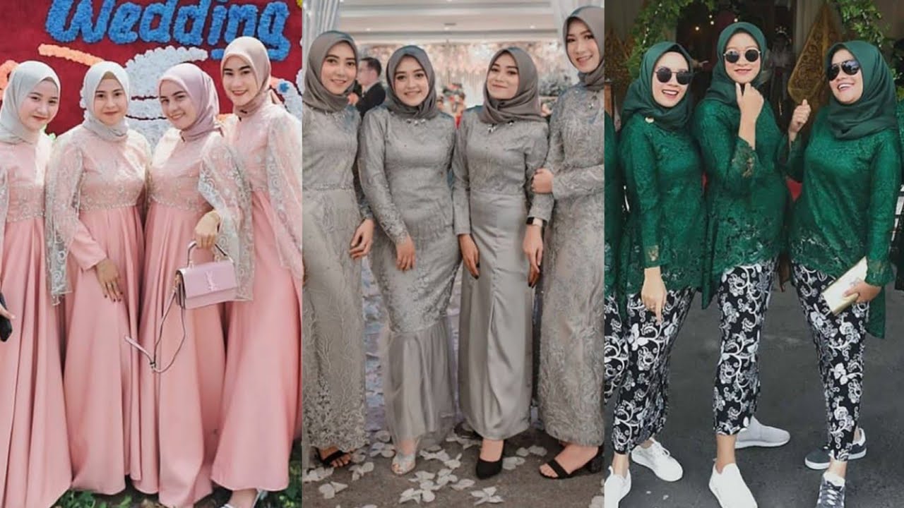 Referensi Model Gamis Dan Kebaya Brokat Bridesmaid Terbaru 2020