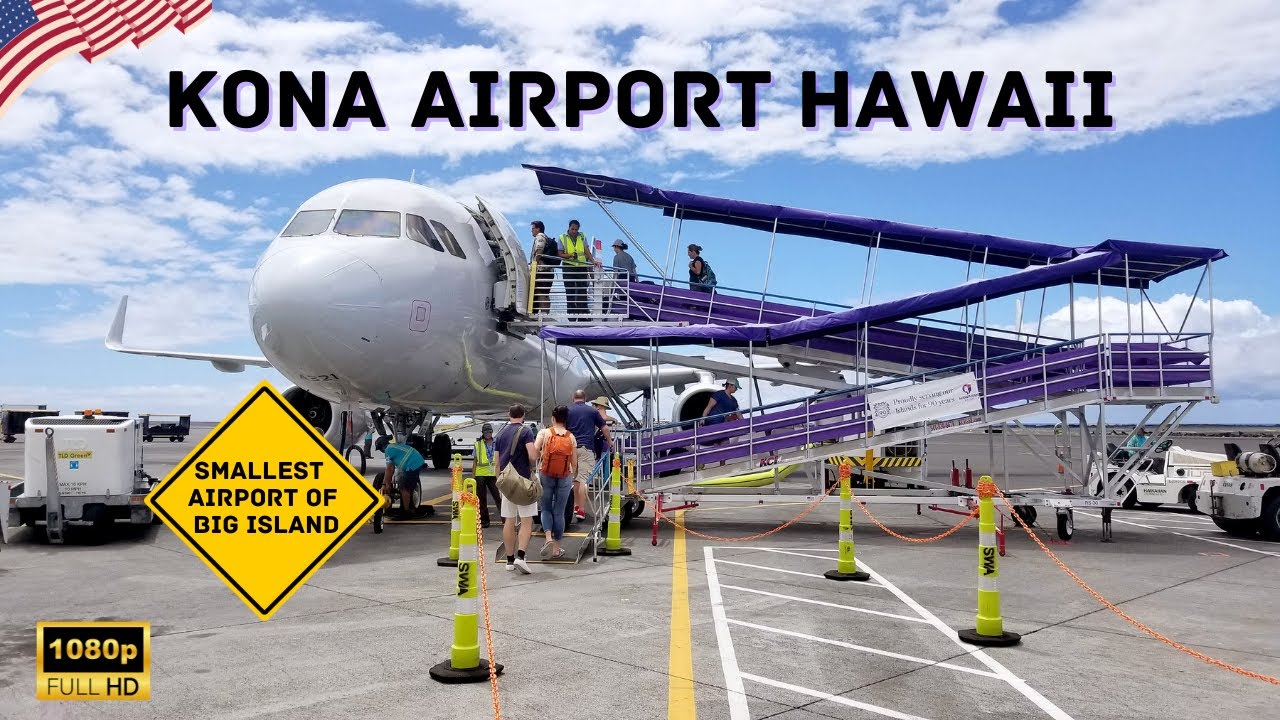Kona Airport Hawaii: Walking Tour of the Smallest Airport of the Big Island 🤔✈️🌴