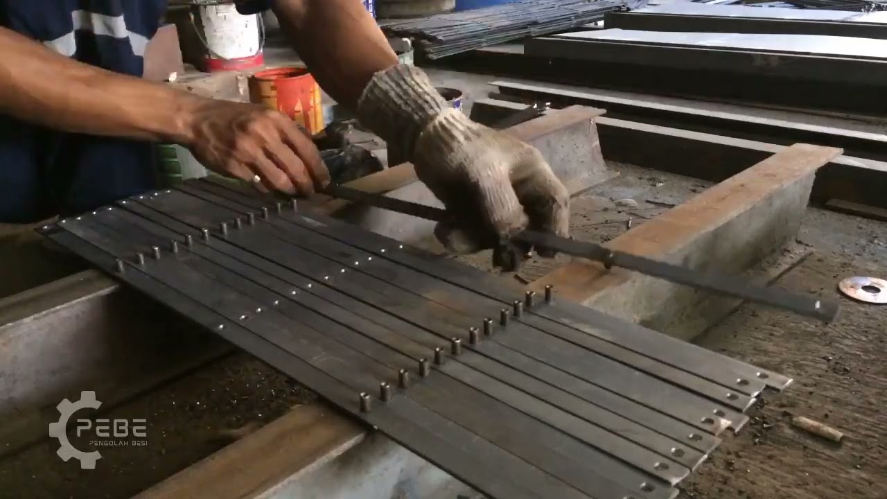 Proses Dari Awal Merakit Sampai Pemasangan Pintu Harmonika/folding gate