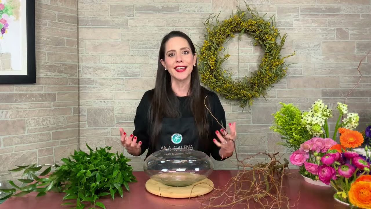 En Vivo con Ana Galena presenta como hacer un centro de mesa con flores naturales