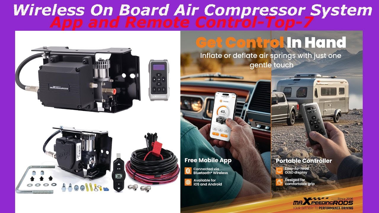 Top 7 Wireless On Board Air Compressor System App and Remote Control in 2026! Reviews & Buying Guide