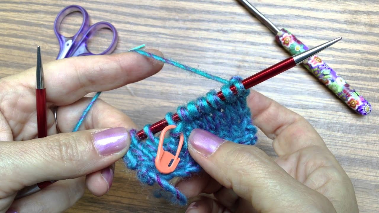 Short Row knitting - RS wrap & turn