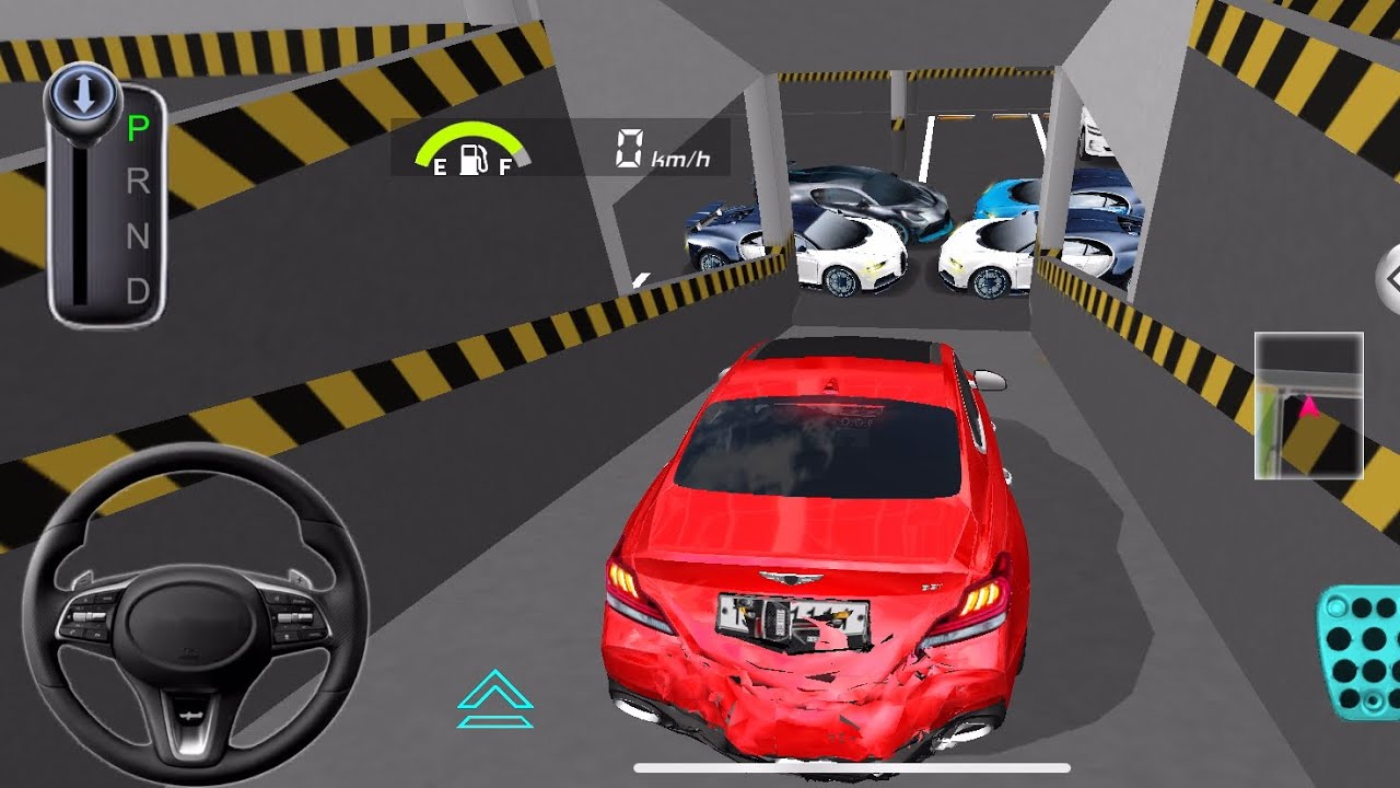 New red Mercedes C63 is Ready for Parking 🅿️ in 3D driving class gameplay #gaming 
