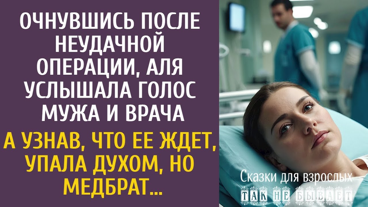 Очнувшись после неудачной операции, Аля услышала голос мужа и врача… А узнав, что ее ждет, оцепенела