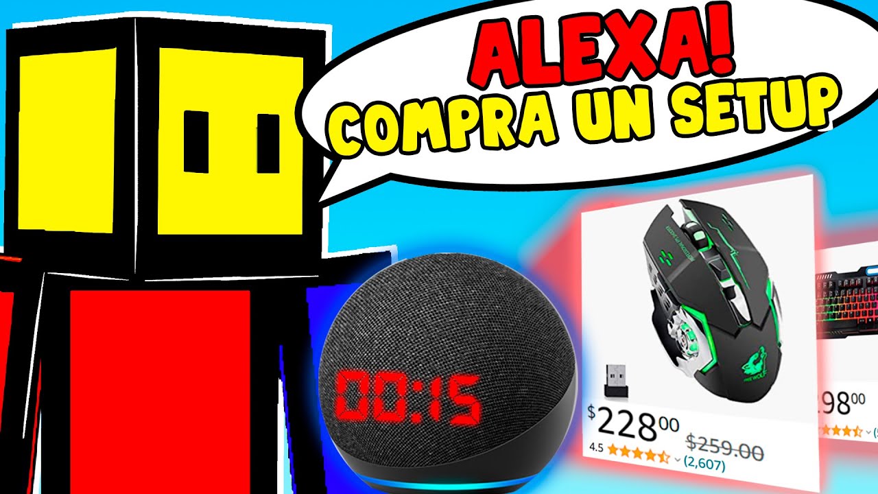 ALEXA! Compra un NUEVO SET UP para jugar MINECRAFT