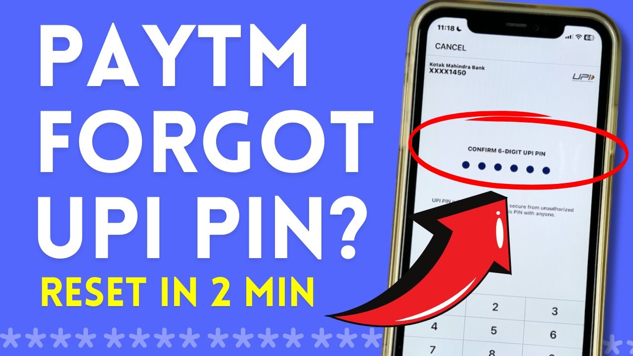 Change or Reset UPI PIN in Paytm Application in case Forgotten