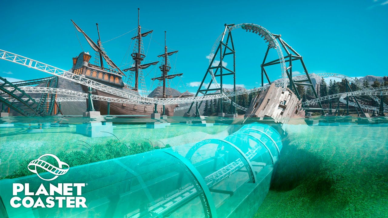 UNDERWATER LAUNCH COASTER PoV | 4K | MKP Pride of the Sea | Planet Coaster