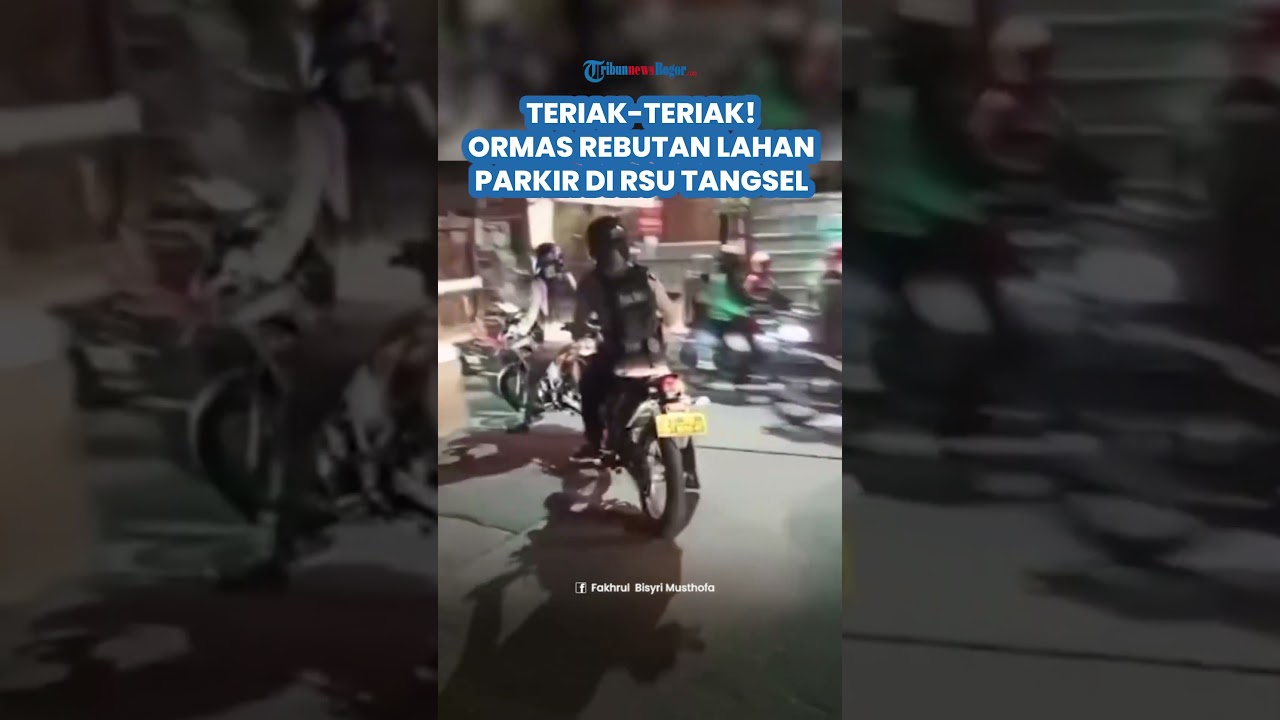SAMBIL TERIAK TERIAK! Ormas Rebutan Lahan Parkir di RSU Pamulang Tangsel