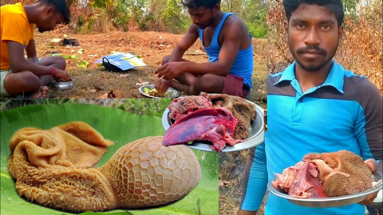 Village Style Mutton Boti curry || Goat intestine recipe || village cooking