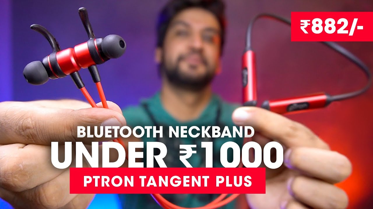 Best Bluetooth Neckband Headset Under 1000 Rs ⚡️pTron Tangent Plus V2 Wireless Earphones Review!