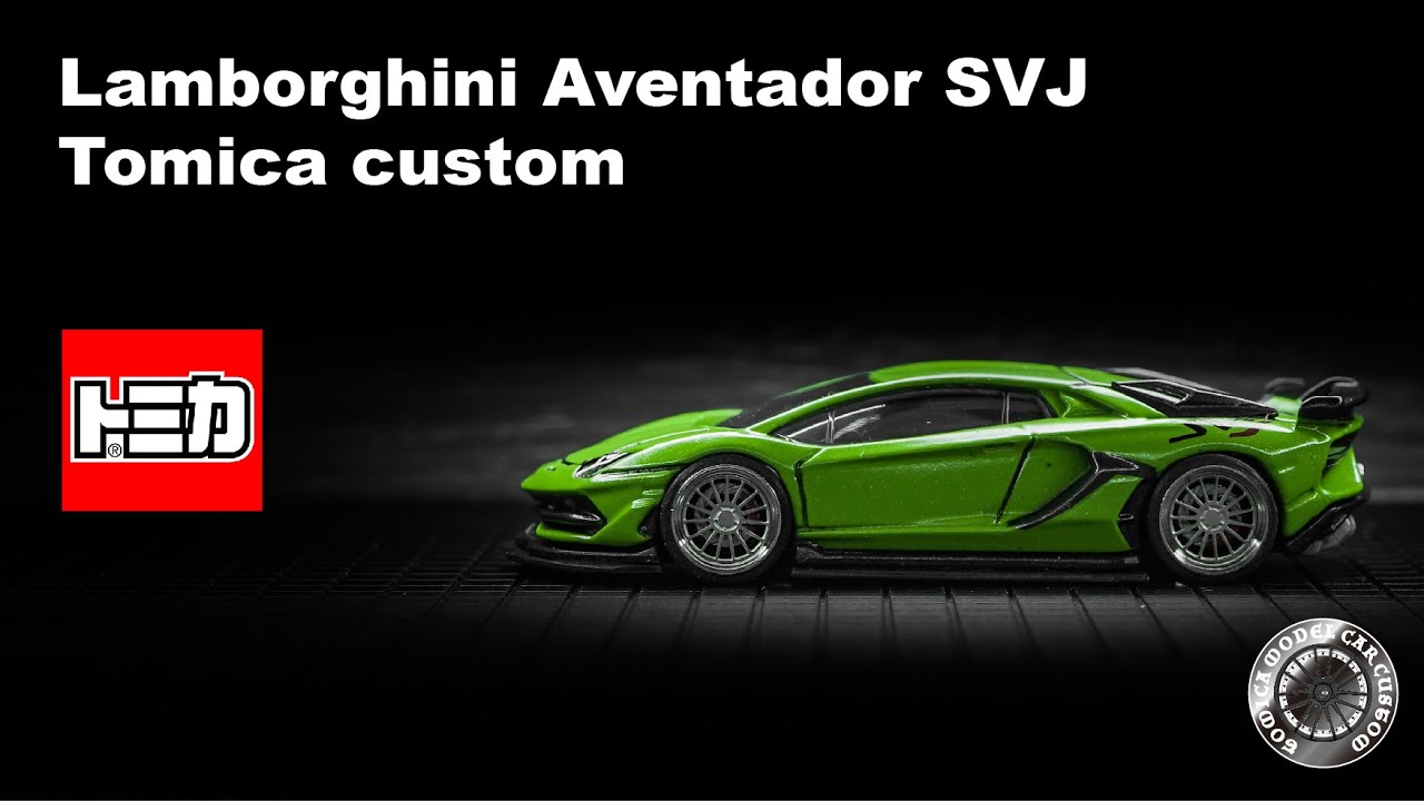1/64 Lamborghini Aventador SVJ Tomica custom | MODELCAR CUSTOM