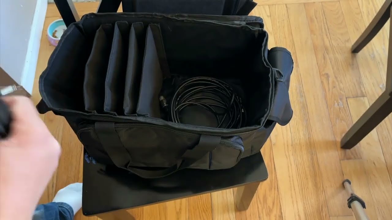 Aleemin Large DJ Cable Bag - Close look, review, & demo