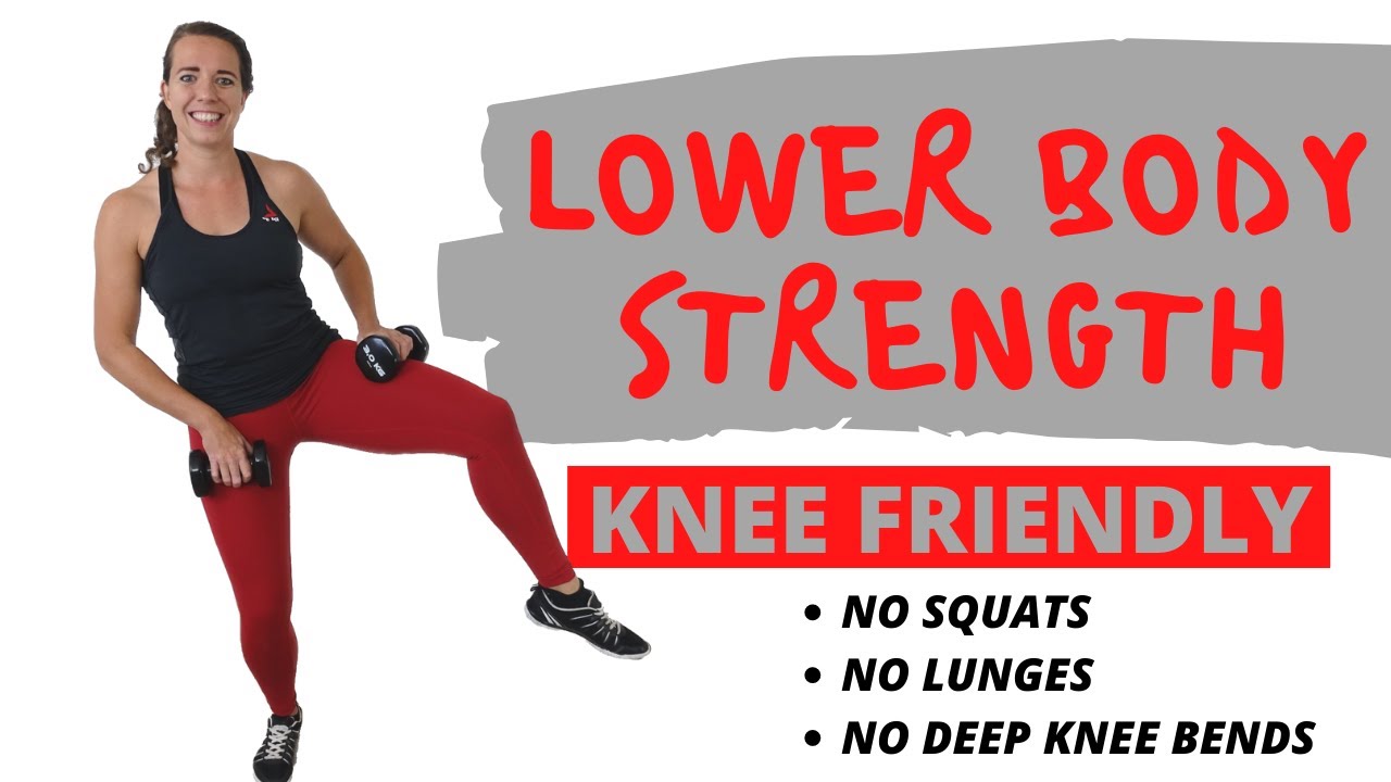20 Minute Lower Body Strength and Toning Workout with Weights – Tones your Legs and Knee Friendly