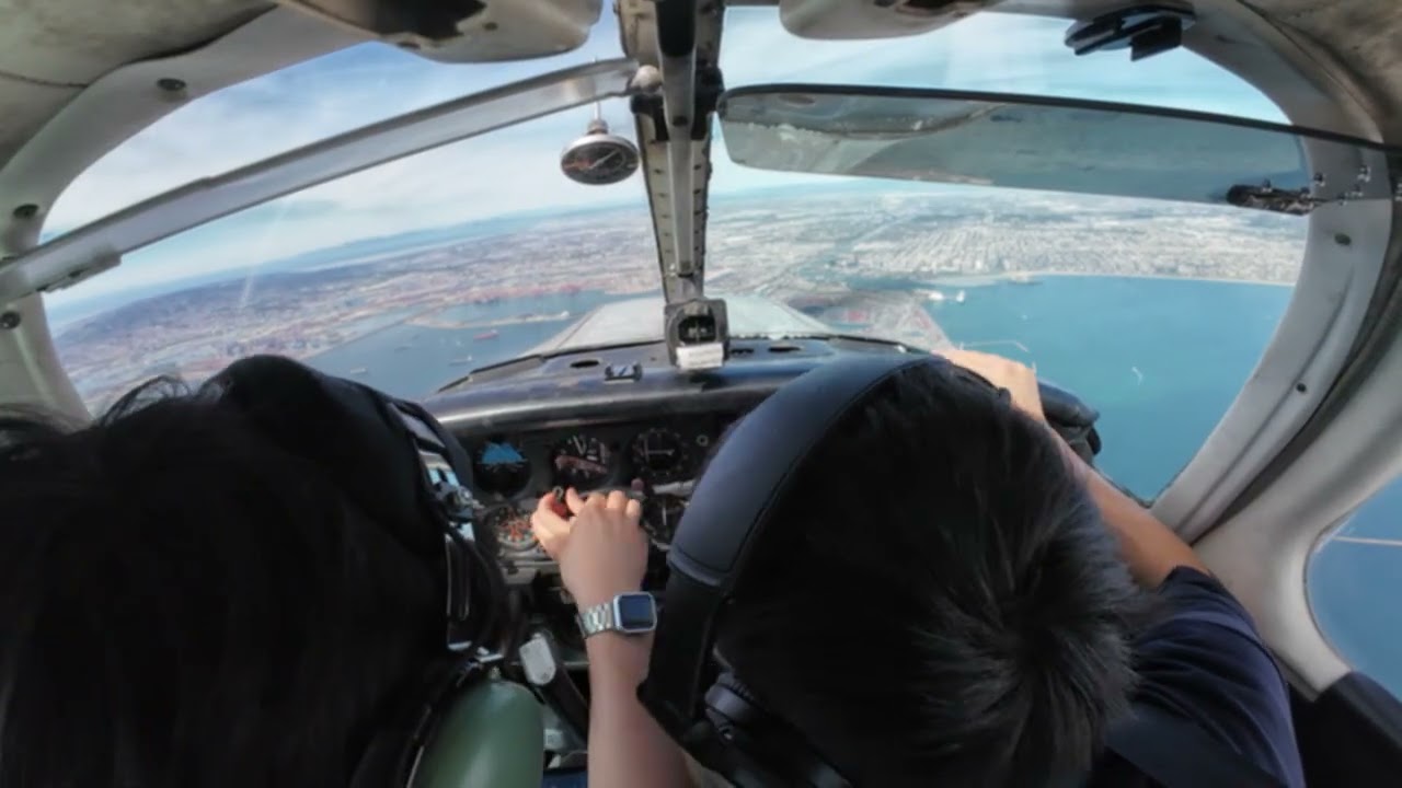3. slow flight + climb, descend, turn (flap o), power on stall, landing
