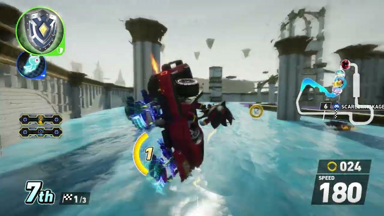 Sonic Racing: CrossWorlds Online Match 0: White Space #shadowthehedgehog #powermachine