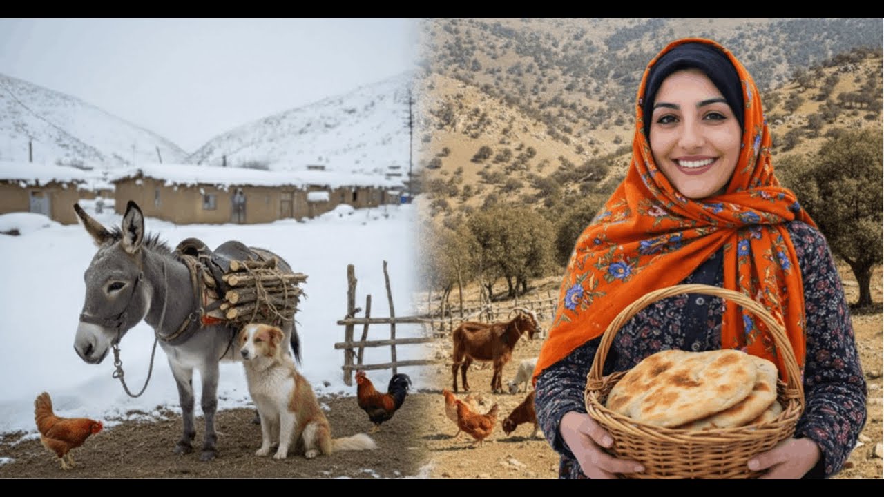 Surviving the Harsh Mountain Village of Iran | Cooking & Donkey Riding