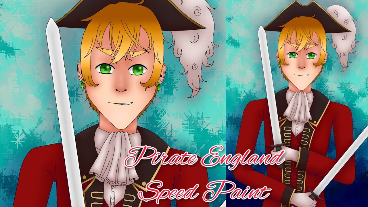 Pirate APH England-Hetalia-Speedpaint