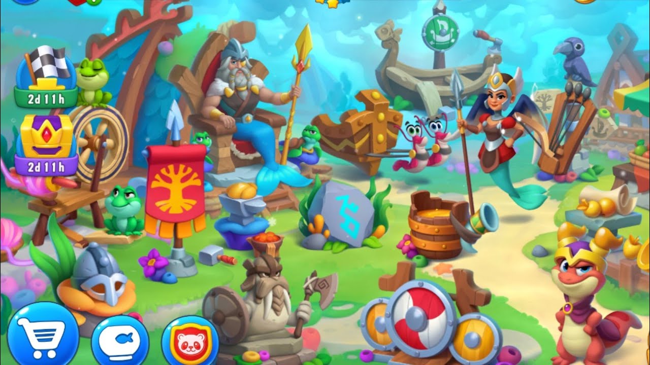 Fishdom: Mighty Asgard Aquarium - Thematic Decorations